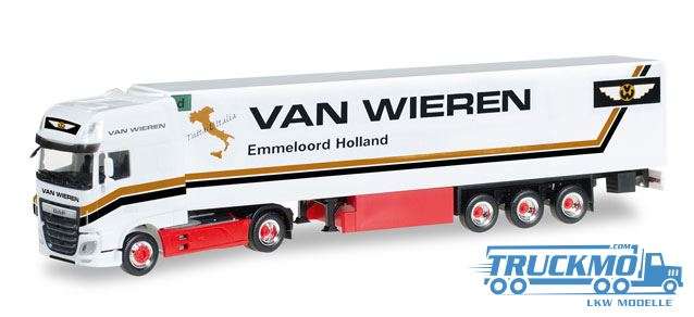 Herpa Van Wieren DAF XF SSC Euro 6 refrigerated semitrailer 306256