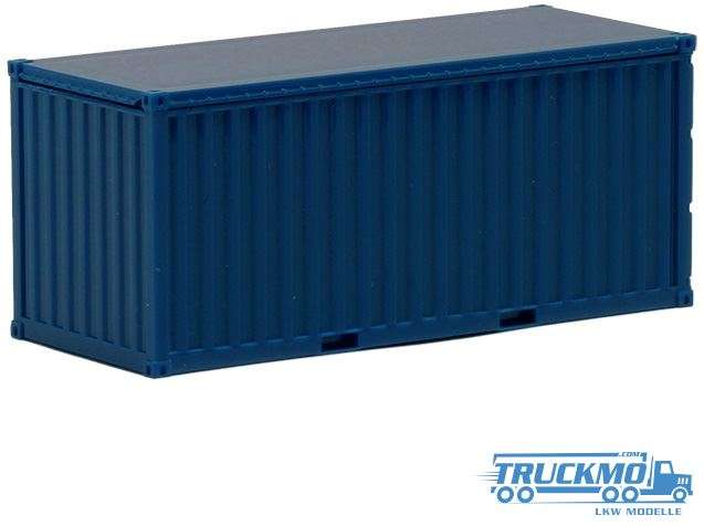 AWM 20ft open top container blue 490044