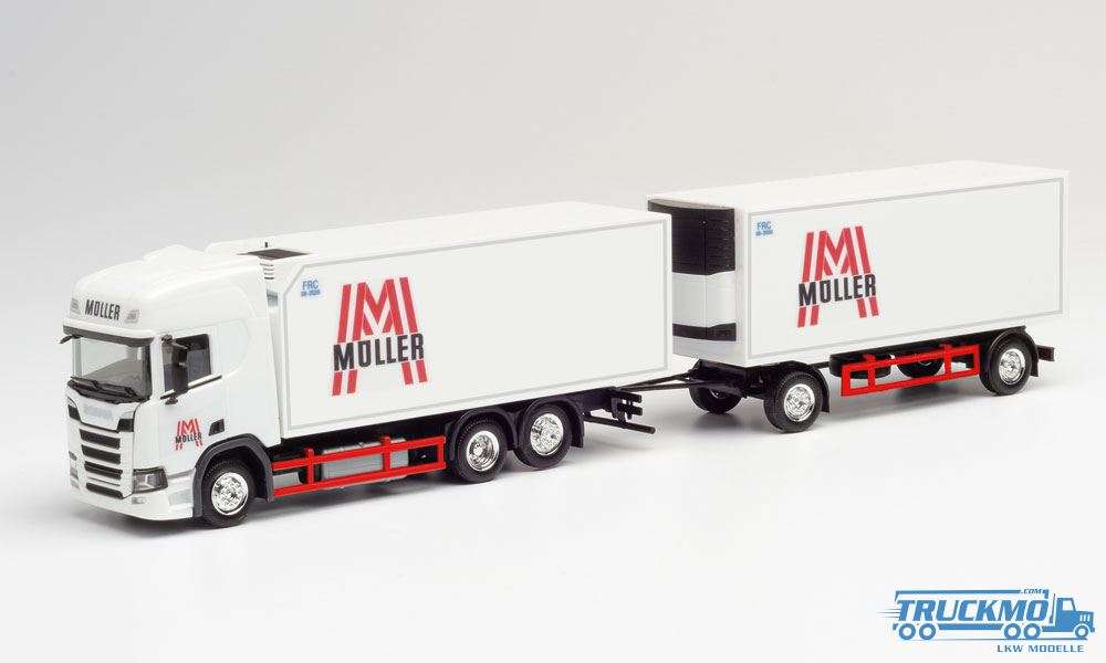 Herpa Müller Scania CR20HD refrigerated trailer 312448