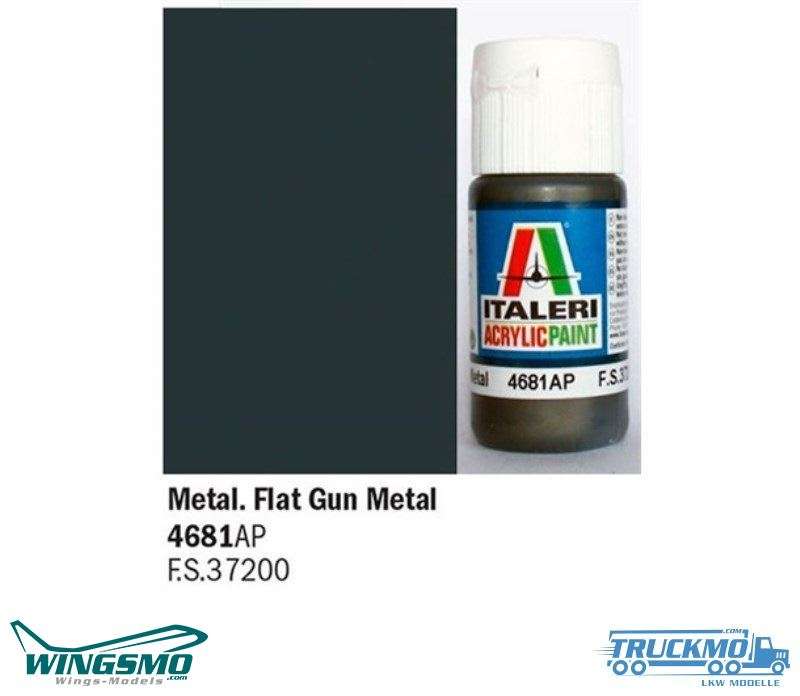 Italeri acrylic paint metal grey matt 20ml 4681