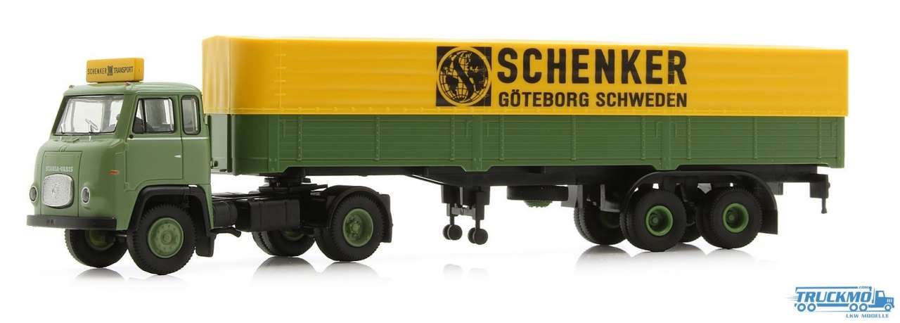 Brekina Schenker Scania LB 76 curtainside semitrailer 85152