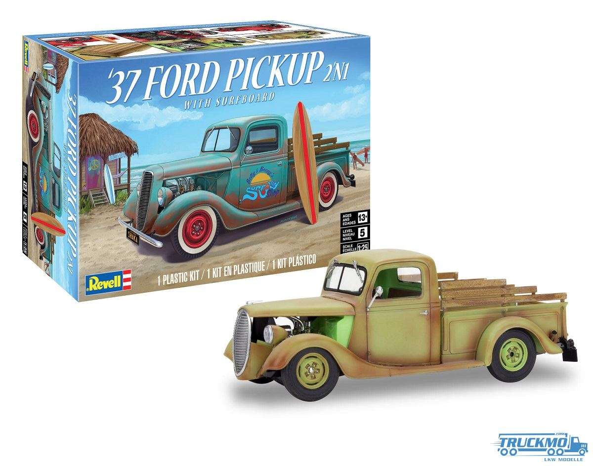 Revell Ford ´37 Pickup Truck mit Surfboard 14516