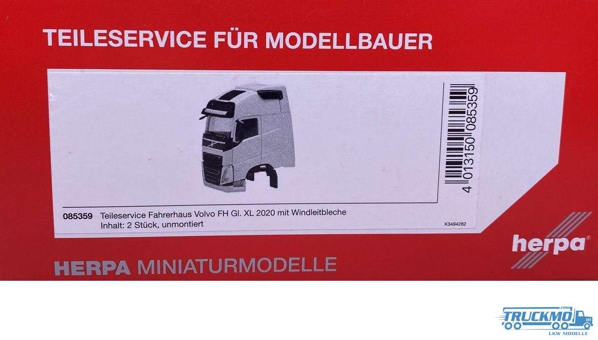 Herpa parts service driver&#039;s cab Volvo FH Globetrotter XL 2020 WLB 2 pieces 085359