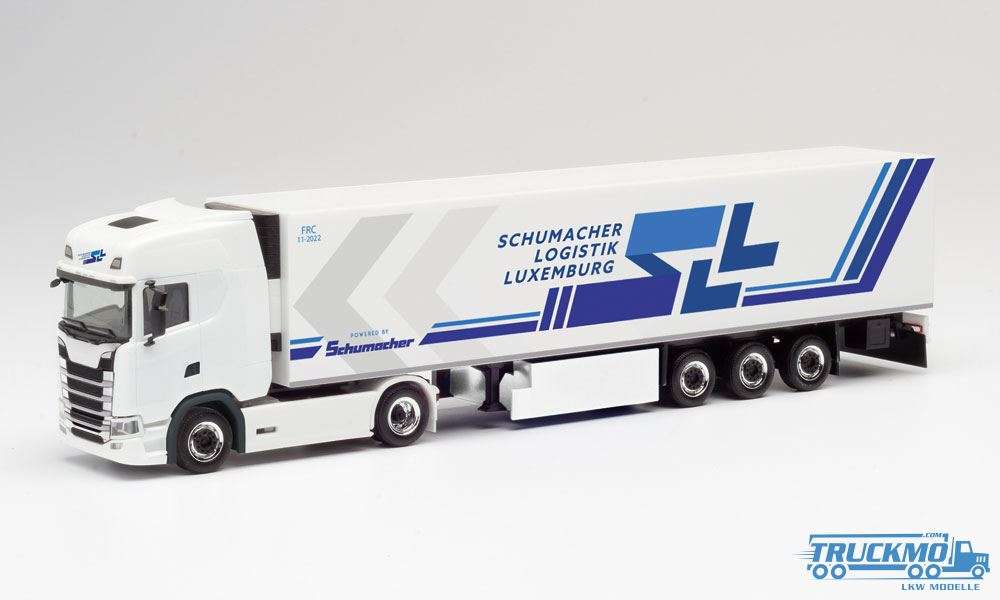 Herpa SLL / Schumacher Logistik Luxemburg Scania CS20HD refrigerated semitrailer 312189