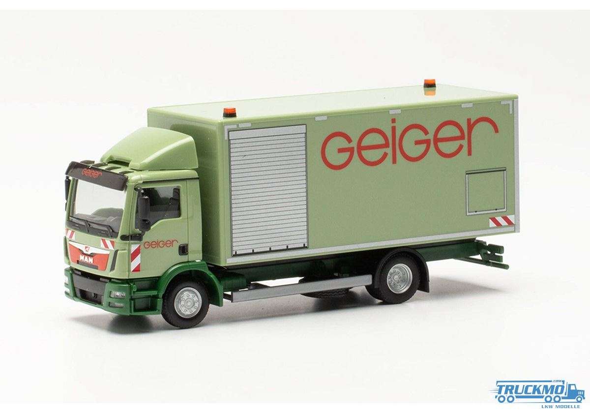 Herpa Geiger MAN TGL Euro 6c Box Truck 952736