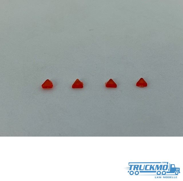 Tekno Parts dreieckige Lichter rot 4 Stück 79042