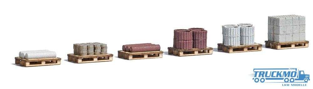 Busch pallets with building material 1813