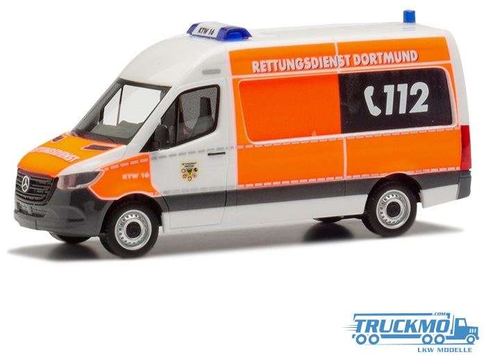 Herpa Feuerwehr Dortmund Mercedes Benz Sprinter 18 Bus 944823