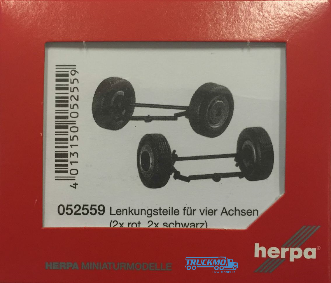Herpa Lenkungsteile 2007 für LKW (4 Stück) 052559