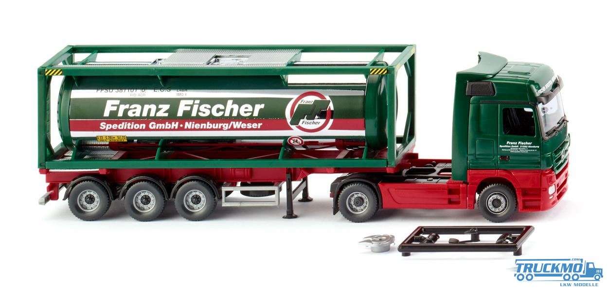 Wiking Franz Fischer Spedition Mercedes Benz Actros Tank container truck 30´ 053603