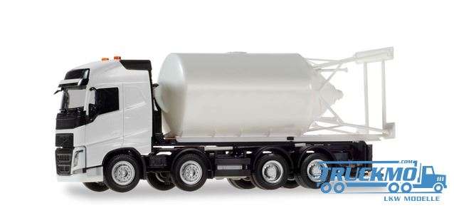 Herpa Minikit: Volvo FH Gl. bulk truck 4-axle white weiß 013604