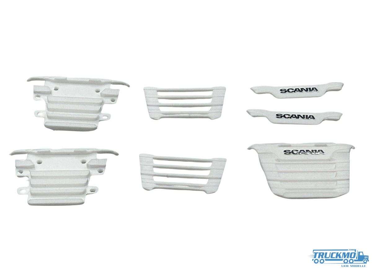 Herpa grill and front panels for Scania CR20 3 pieces white LT1279