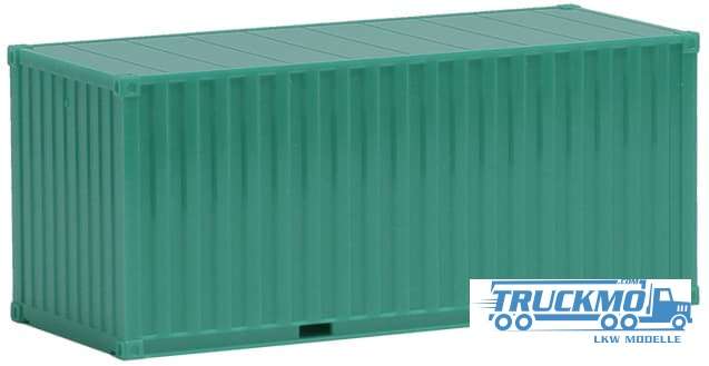 Herpa 20ft Container ribbed turquoise 490049