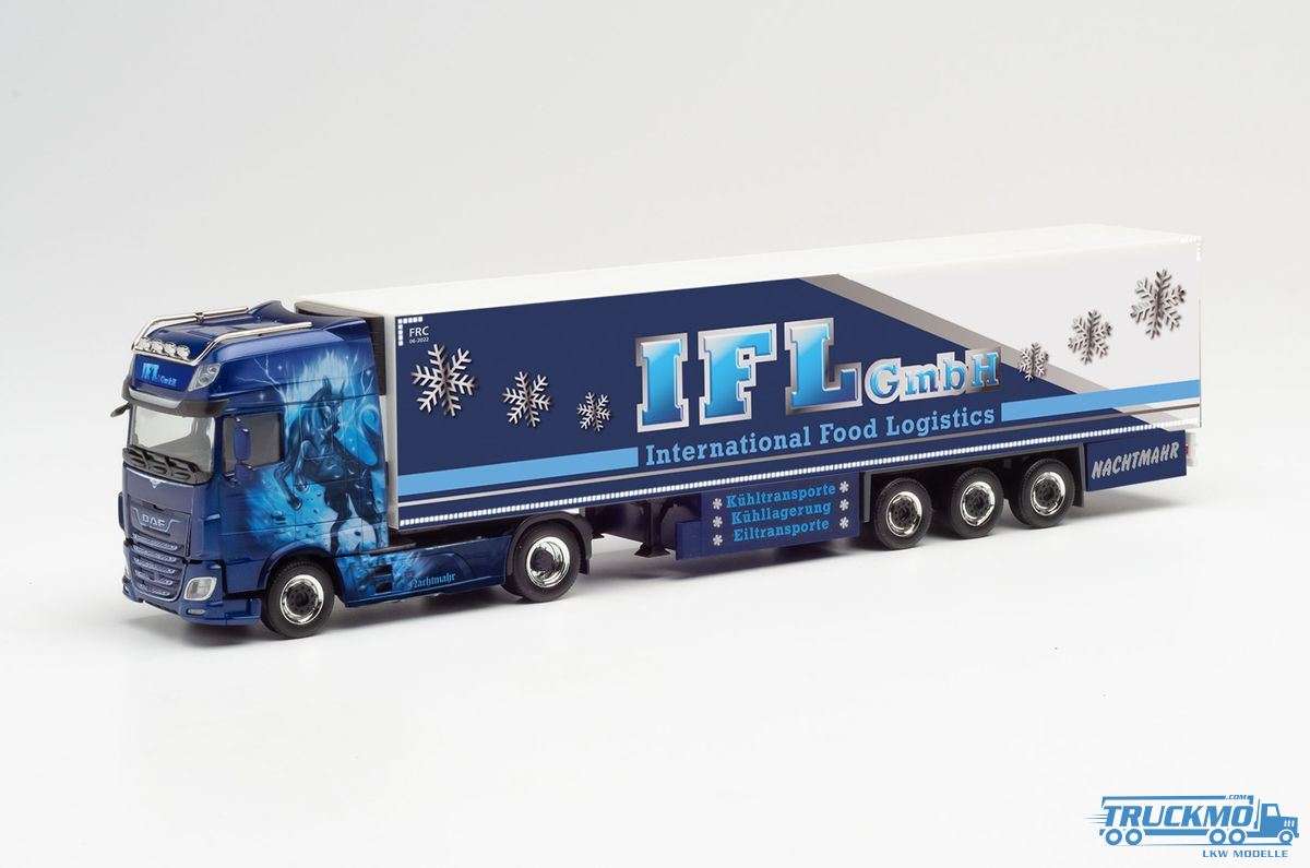 Herpa IFL / Nachtmare DAF XF SSC refrigerated box trailer 313 261
