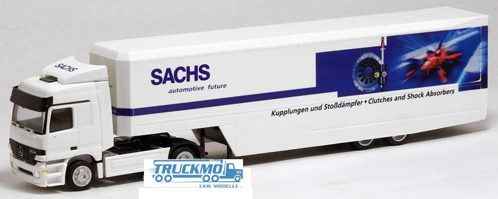 AWM Sachs MB Actros L race transporter semitrailer 75945