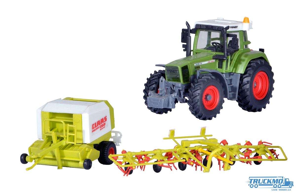 Kibri Fendt Traktor mit Anbaugeräten 12233