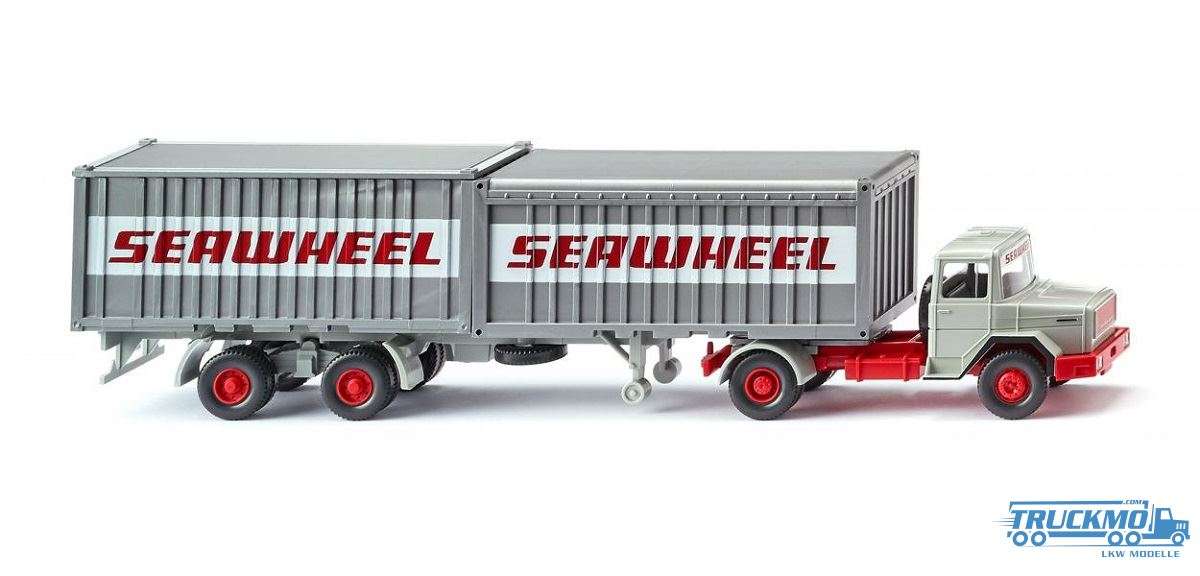 Wiking Seawheel Magirus Deutz container semitrailer 052402