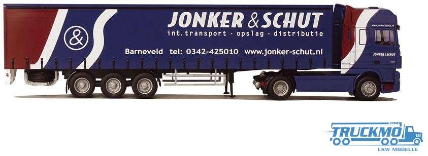 AWM Jonker &amp; Schut DAF XF 95 Super Space Cab curtainside semitrailer 53058