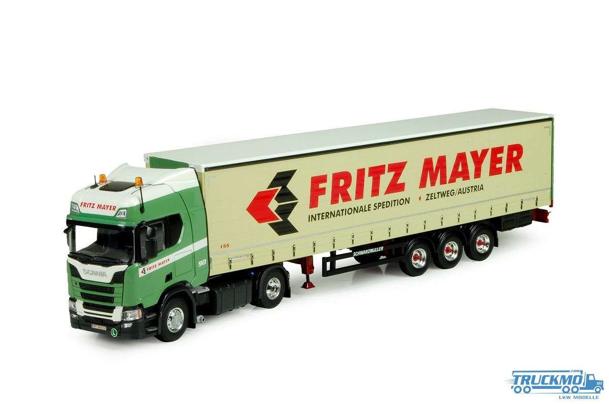 Tekno Fritz Mayer Scania NGS R-Serie Highline mit Planenauflieger 75119