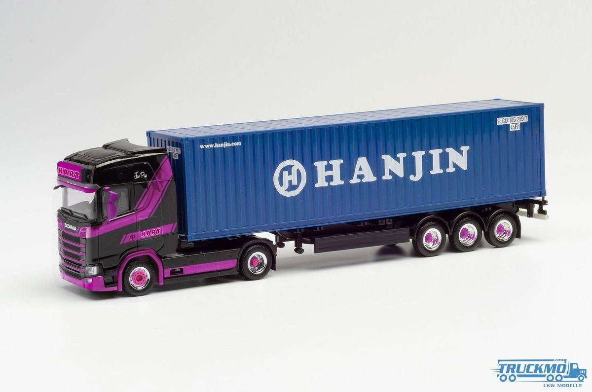Herpa Hart / Hanjin Scania CS20HD 40ft HC Container Sattelzug 313155