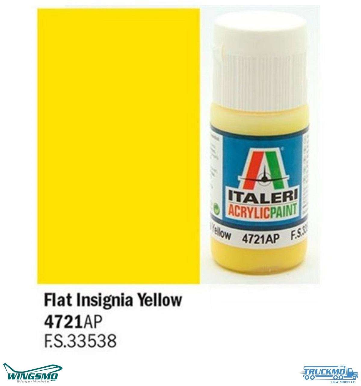 Italeri acrylic paint Insignia yellow matt 20ml 4721