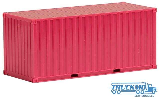 Herpa container ribbed magenta 20ft 490048