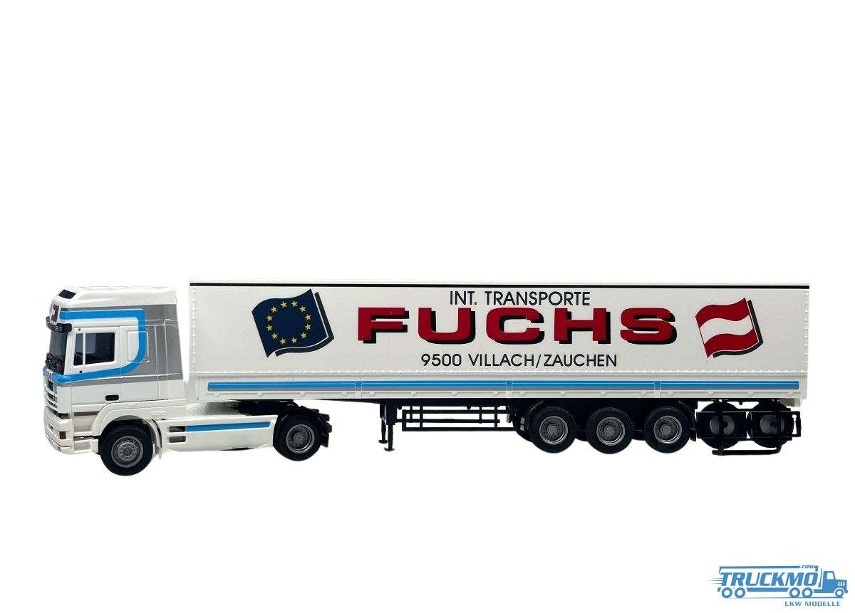 AWM Fuchs DAF SSC platform semi-trailer 54030
