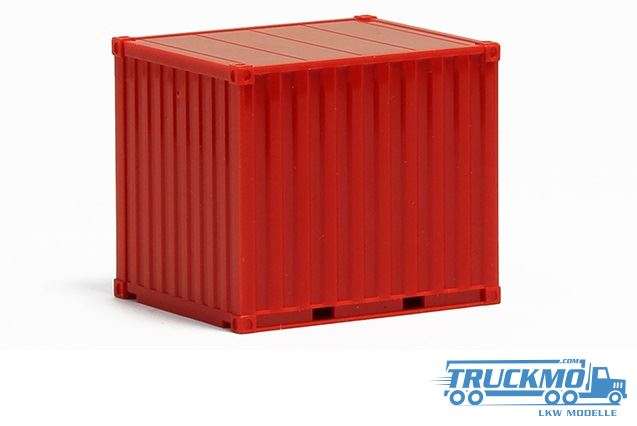 Herpa 10ft Container gerippt rot 490625