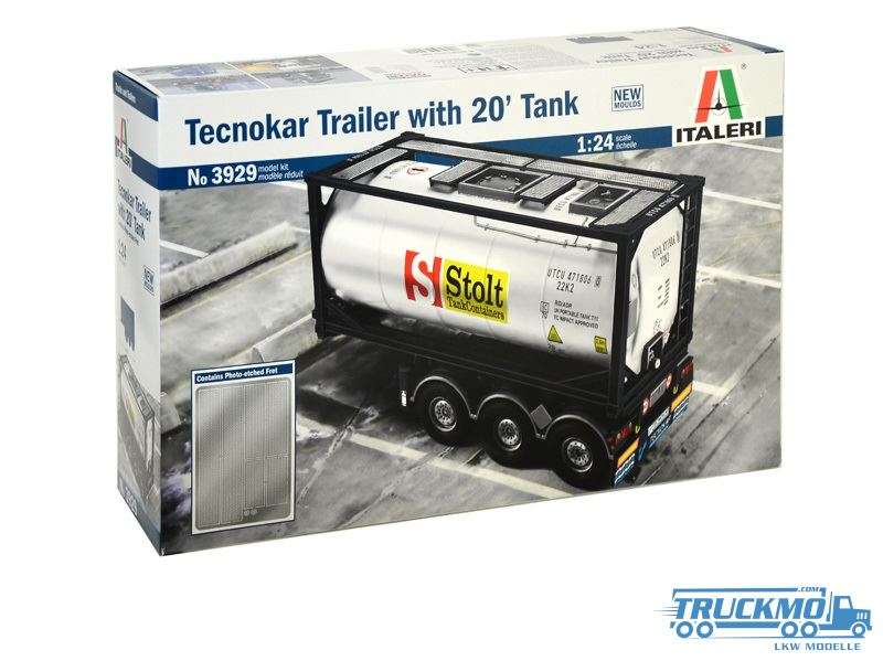Italeri Tecnokar Anhänger 20´ Tank 3929