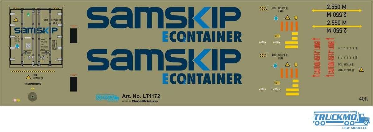 TRUCKMO Decal Samskip 40ft Container LT1172