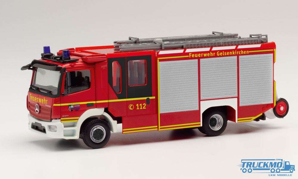 Herpa Feuerwehr Gelsenkirchen Mercedes Benz Atego ´13 Ziegler Z-Cab HLF 095587