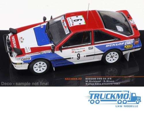 IXO Models Rally Cote d Ivoire Nissan 200 SX 1987 No.9 H. Kirkland R. Nixon IXORAC402A.22