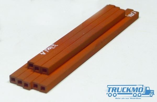 Bauer freight good square tube magnetic 1/87