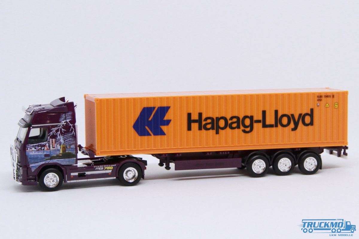 Herpa Lettner-Trans Volvo 08 FH16 Globetrotter XL Sattelzug mit 40´ft Container High Cube