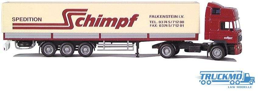 AWM Schimpf MAN F 2000 HD flatbed semitrailer 70289