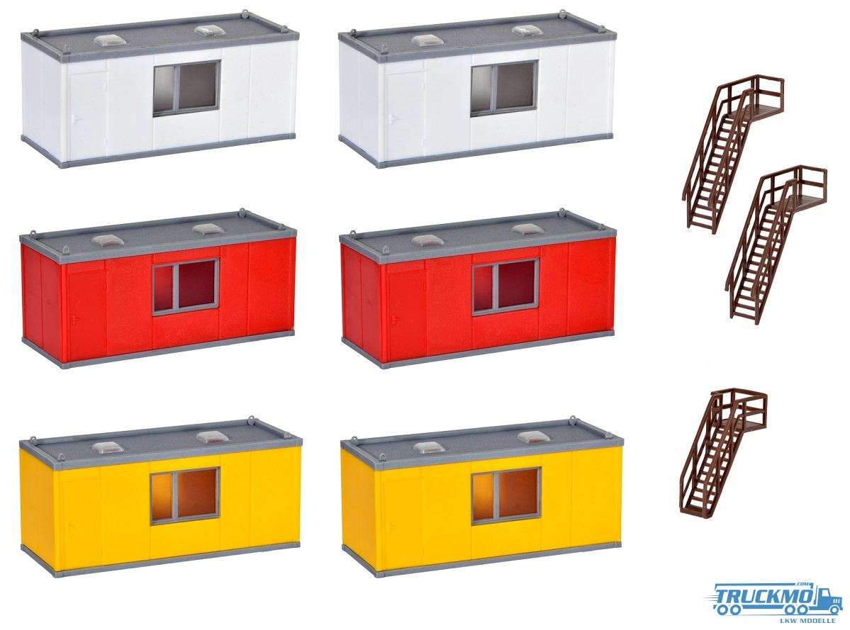 Kibri building container 6 pieces 38627