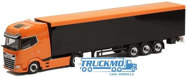 Herpa DAF XG+ Walking Floor Semitrailer Black Orange BM000503