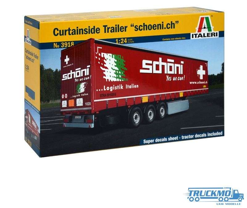 Italeri Schoeni.ch Curtainsidetrailer 3918