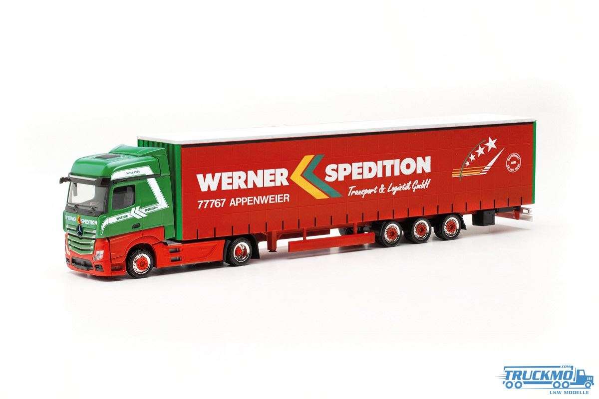 Herpa Werner Mercedes Benz Actros BigSpace Lowlinersattelzug 15m 317214