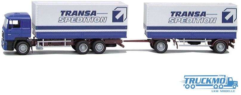 AWM Transa Spedition MAN F 2000 Flatbed trailer truck 70067