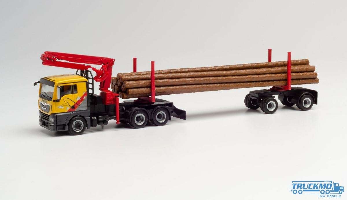 Herpa Mengel timber transport MAN TGX L long timber transporter 312998
