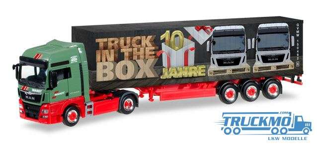 Herpa Wandt 10 Jahre Truck in the box MAN TGX XXL Euro 6 container semitrailer 306089