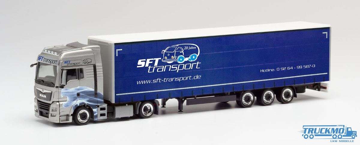 Herpa SFT Transporte MAN TGX XXL Lowliner-Semitrailer 311816