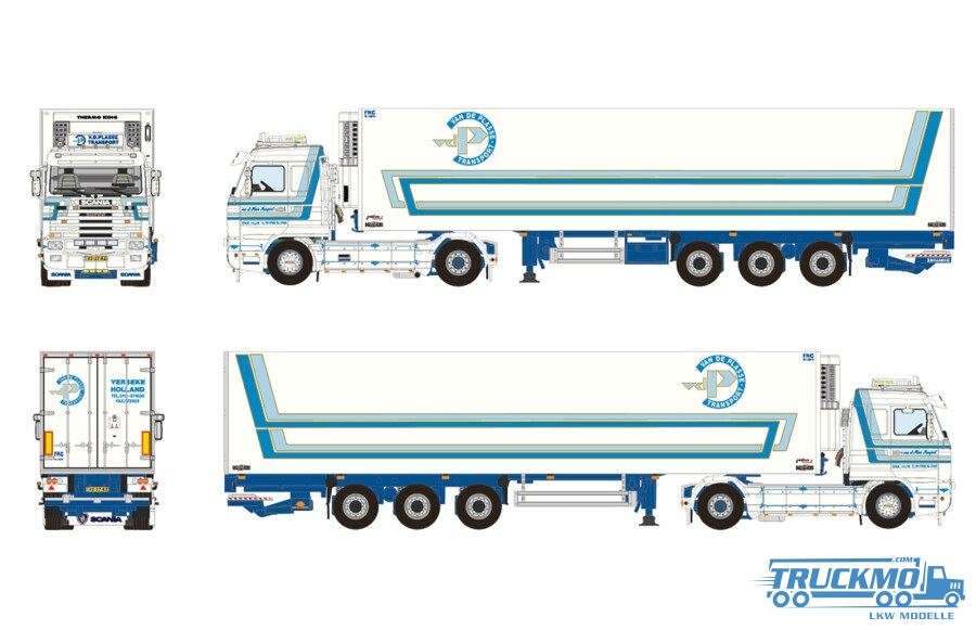 WSI Van de Plasse Scania 3 Serie Streamline 4x2 Kühlauflieger 3achs 01-4305