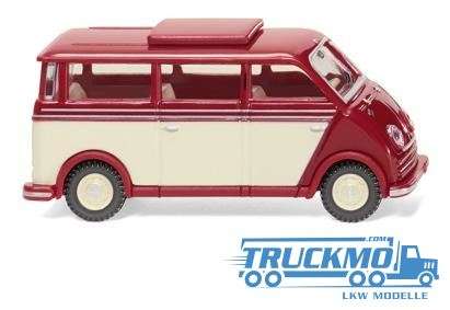 Wiking DKW Schnelllaster Bus ruby red ivory 033405
