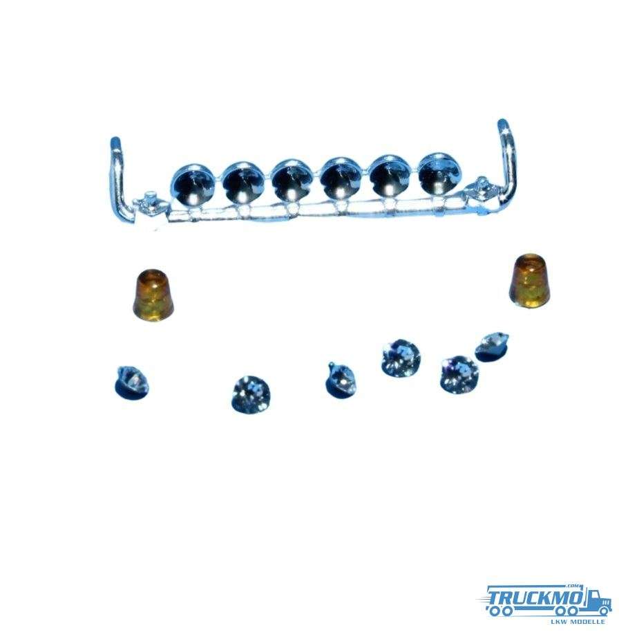 Tekno Parts Scania R Lamp Hanger 6 Lamps 2 Rotary Lights 501-827 79397