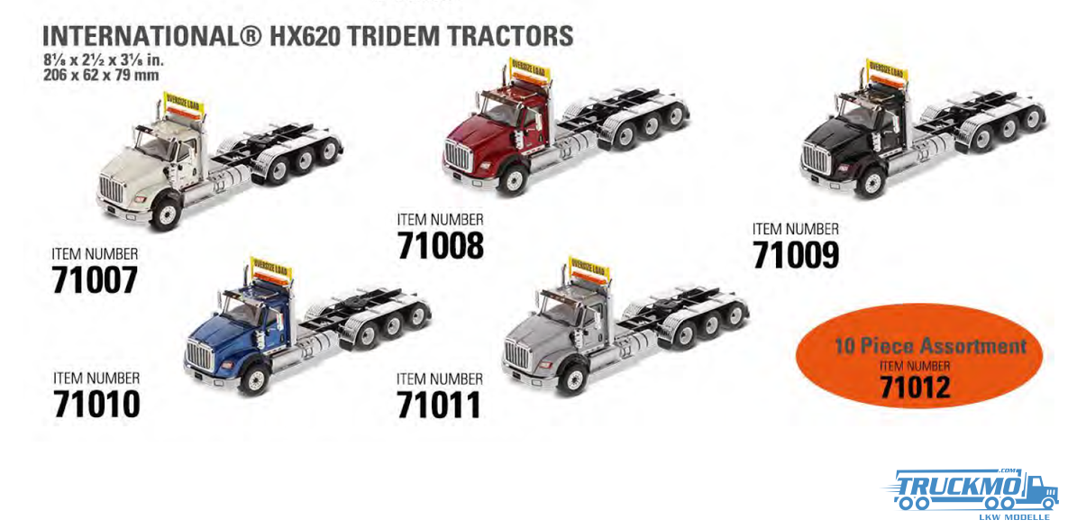 Diecast Masters International HX620 Tridem Tractor 71012
