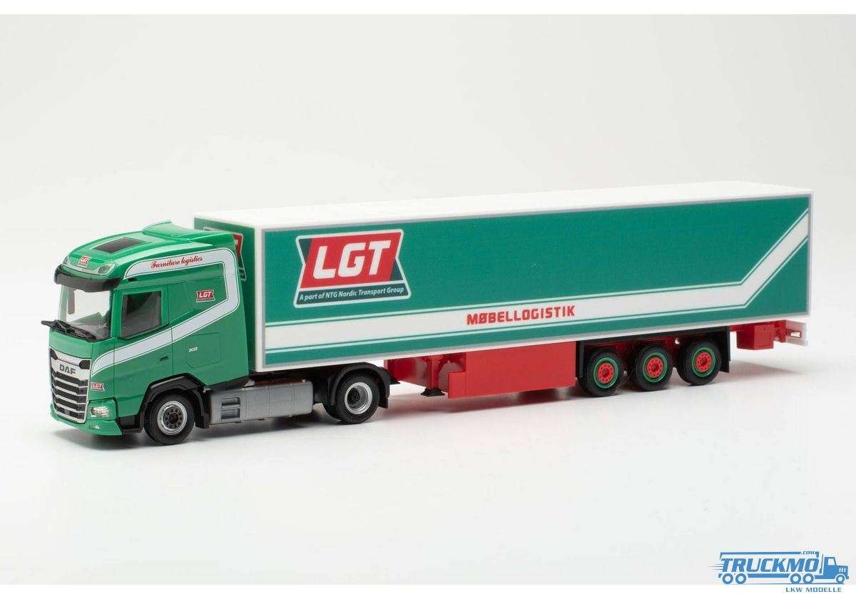 Herpa LGT Logistics AS DAF XG box semitrailer 317245