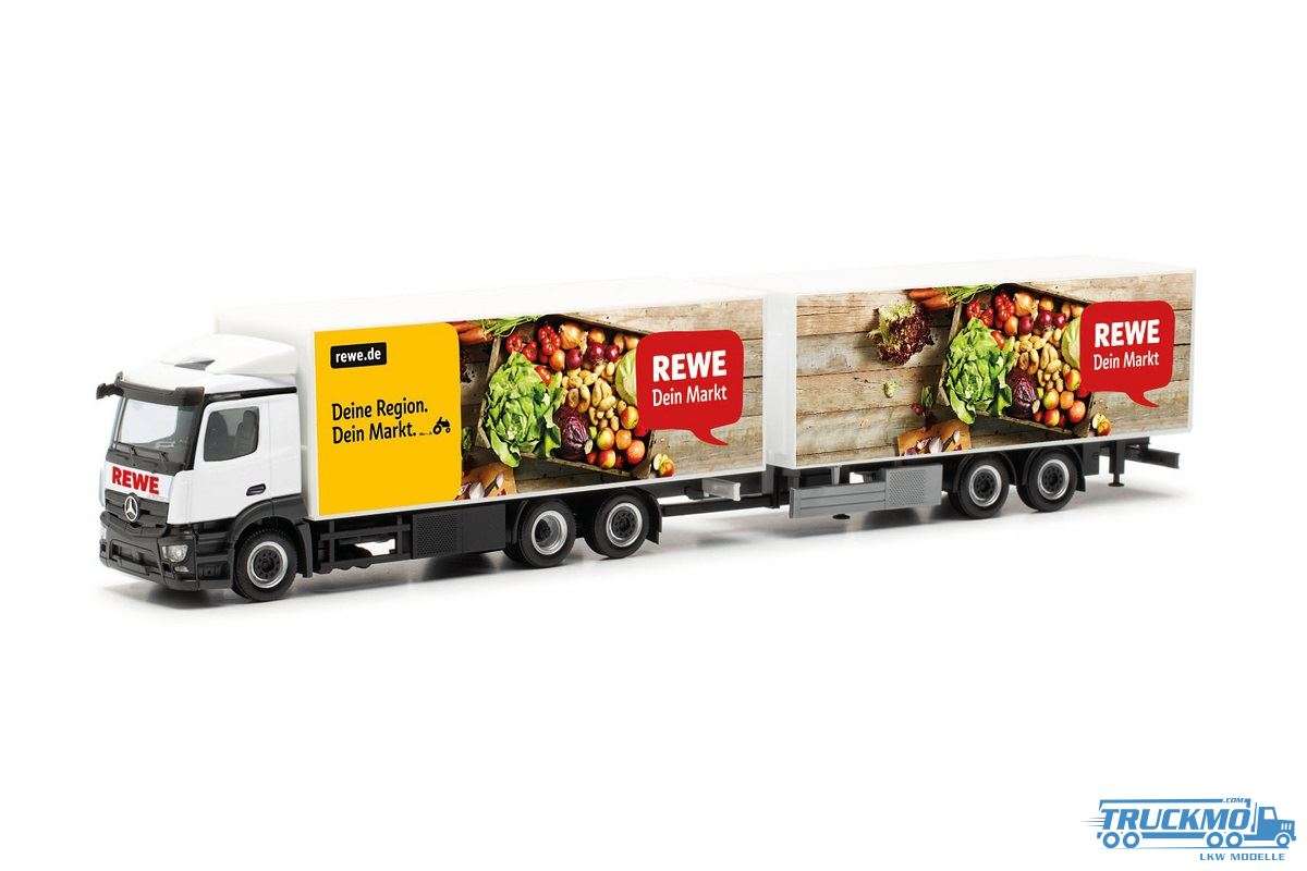 Herpa REWE Mercedes Benz Actros ClassicSpace Reefer Box Truck-Trailer 316378