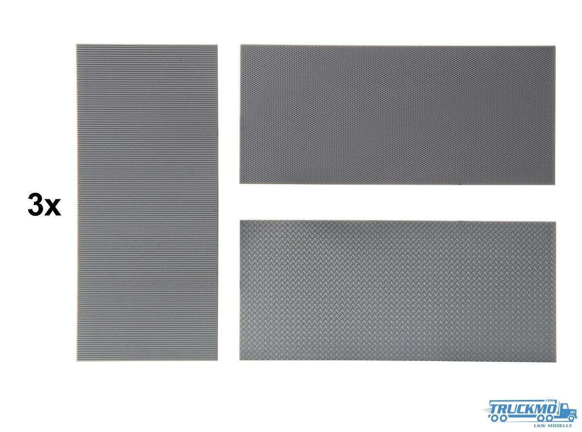 Kibri checker plate, blinds 3 pieces 11984